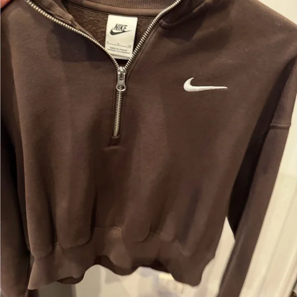 Nike Brown Half-Zip Sweatshirt - Picture 4 of 4